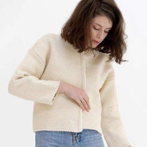 Babaa Cardigan No4 Natural - OS fits S-M
